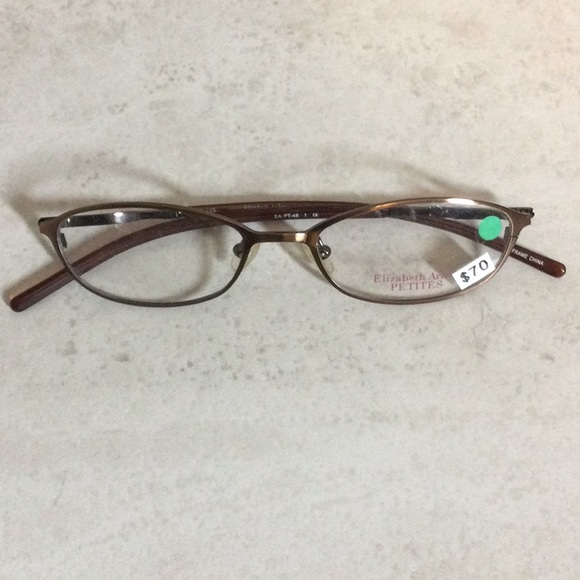 NWT Elizabeth Arden Petite copper metal eyeglasses new old stock - Picture 2 of 16
